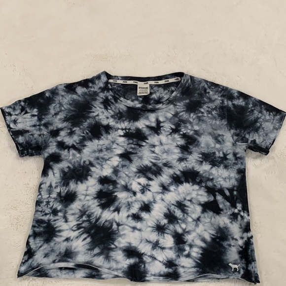 Pink Victoria’s Secret  Crop Top Tie Dye• Size S - Picture 2 of 6